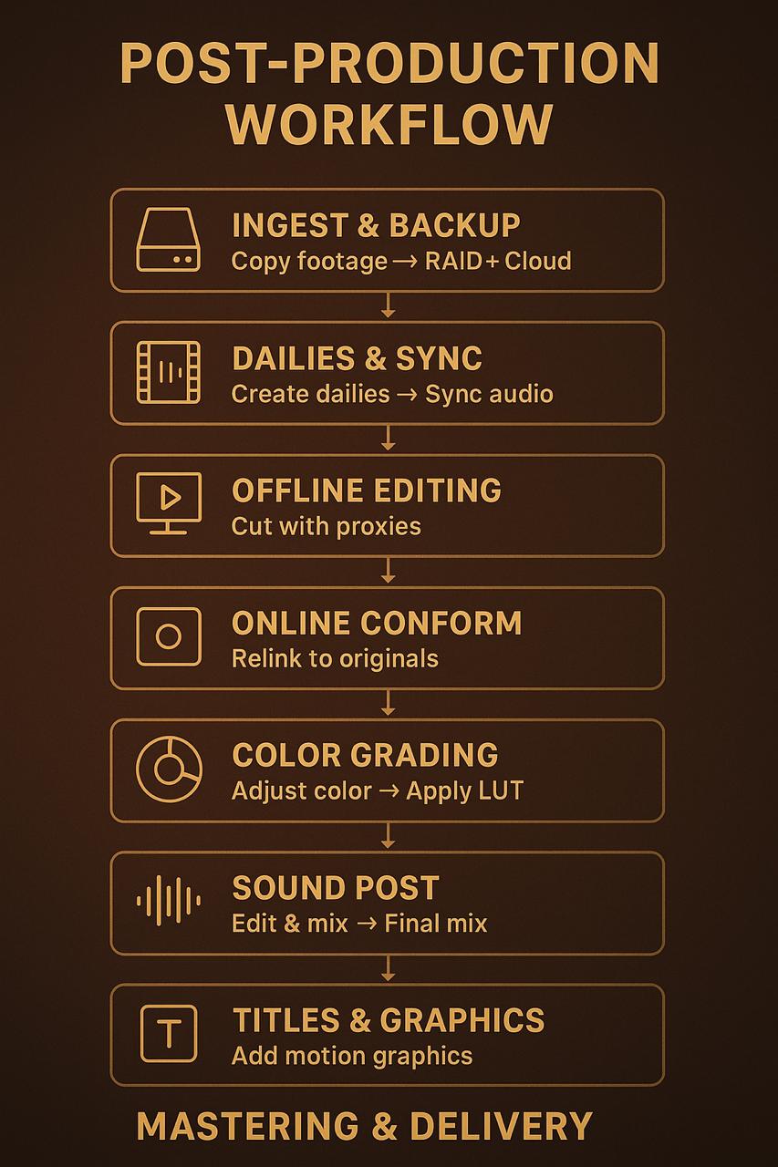 Post Production Workflow - Comprehensive post-production services and management